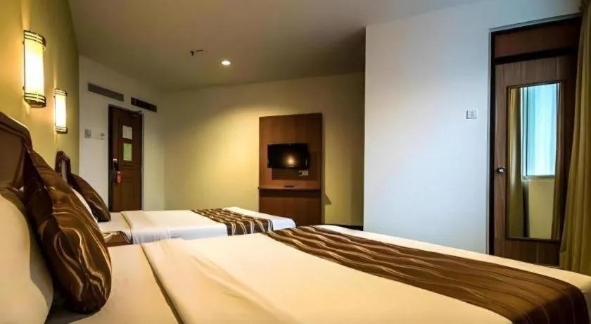 Bed in Hotel Continental Penang