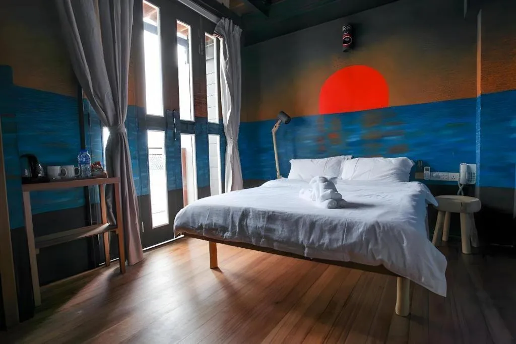 Bed in The Happy 8 Retreat @ Kuala Sepetang