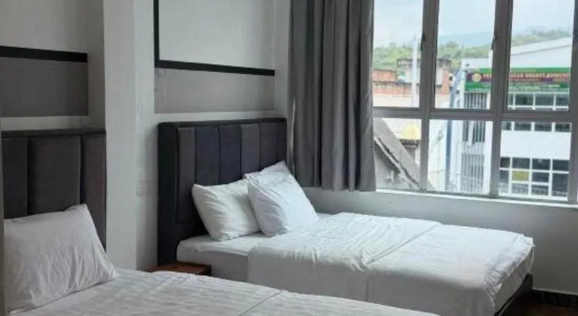 Bed in Hotel Zamburger Bentong