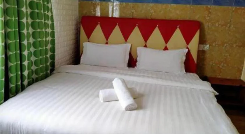 Bed in Hotel Zamburger Enstek