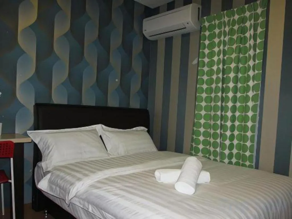 Bed in Hotel Zamburger Enstek