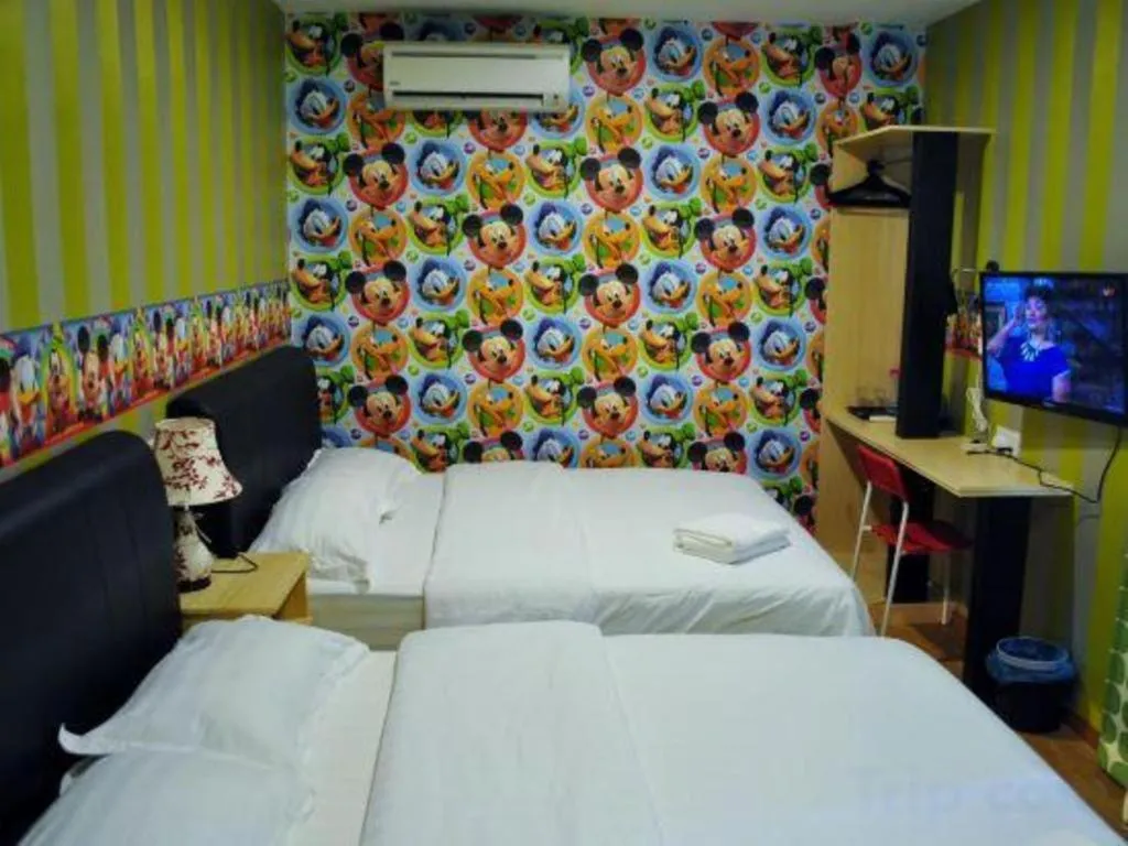 Bed in Hotel Zamburger Enstek