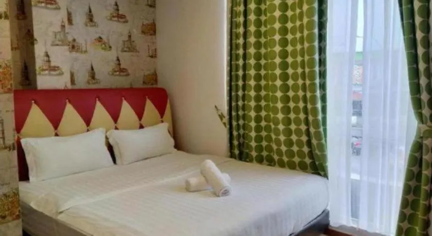 Bed in Hotel Zamburger Enstek