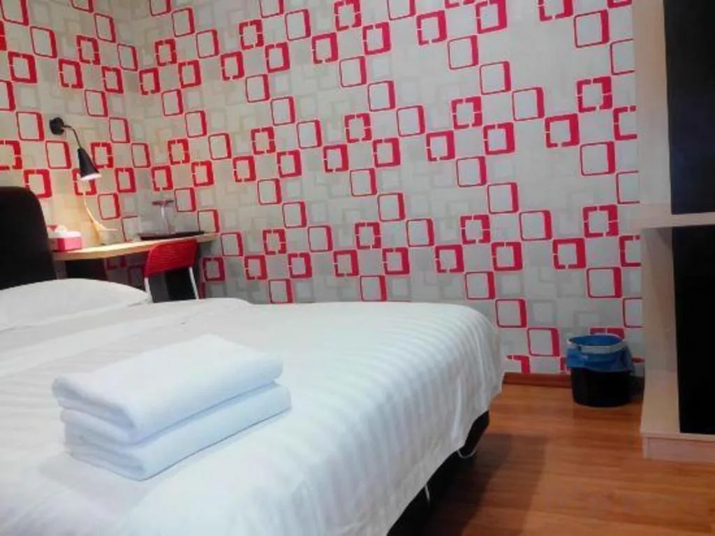 Bed in Hotel Zamburger Enstek