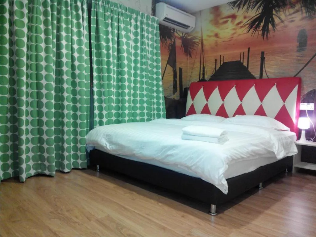 Bed in Hotel Zamburger Enstek