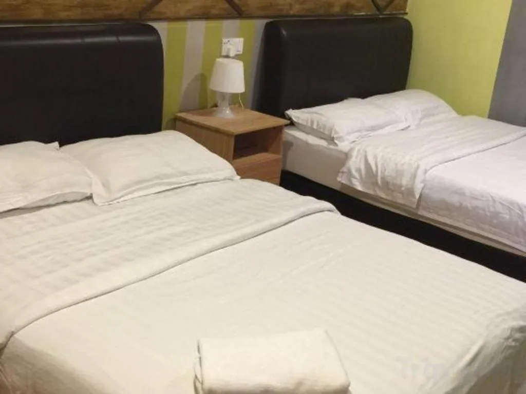 Bed in Hotel Zamburger Enstek