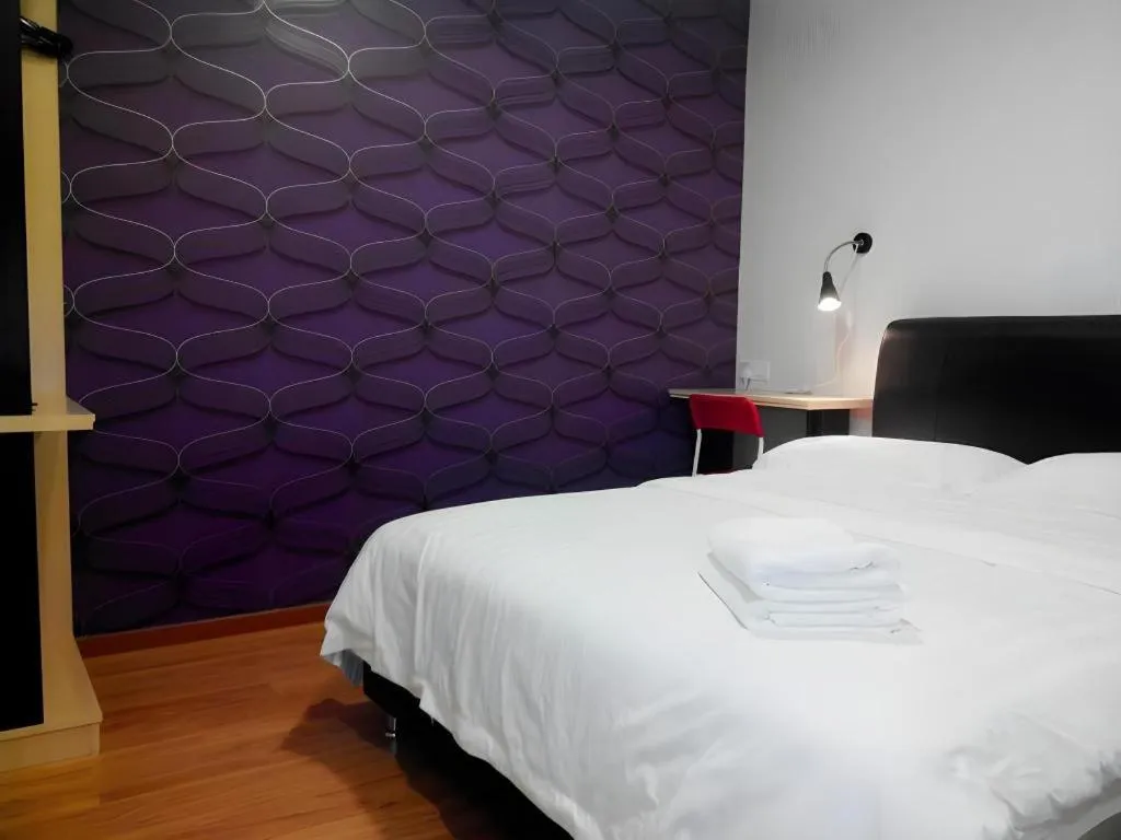 Bed in Hotel Zamburger Enstek