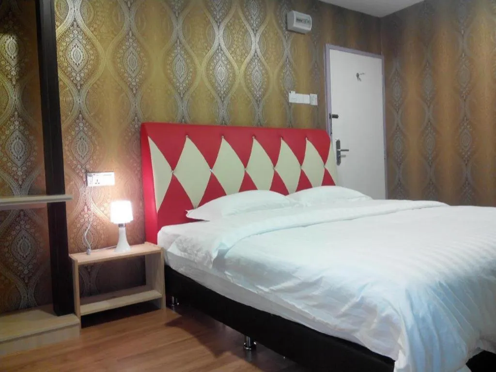 Bed in Hotel Zamburger Enstek