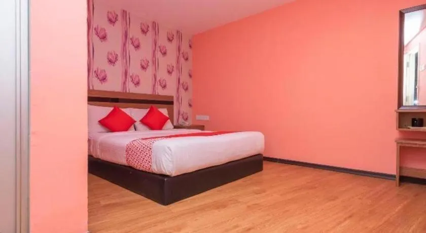 Bed in Hotel Aromas Kulai