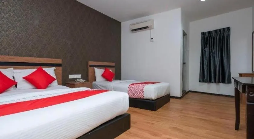 Bed in Hotel Aromas Kulai
