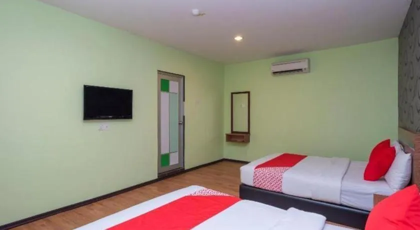 Bed in Hotel Aromas Kulai