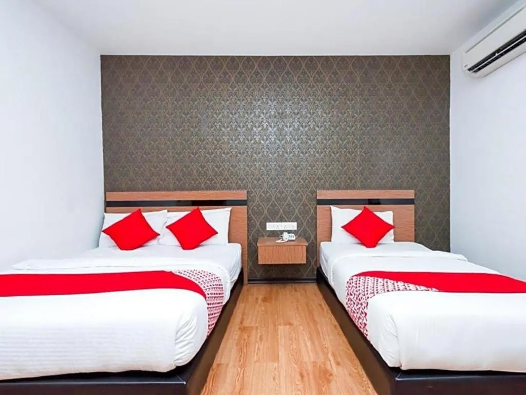 Bed in Hotel Aromas Kulai