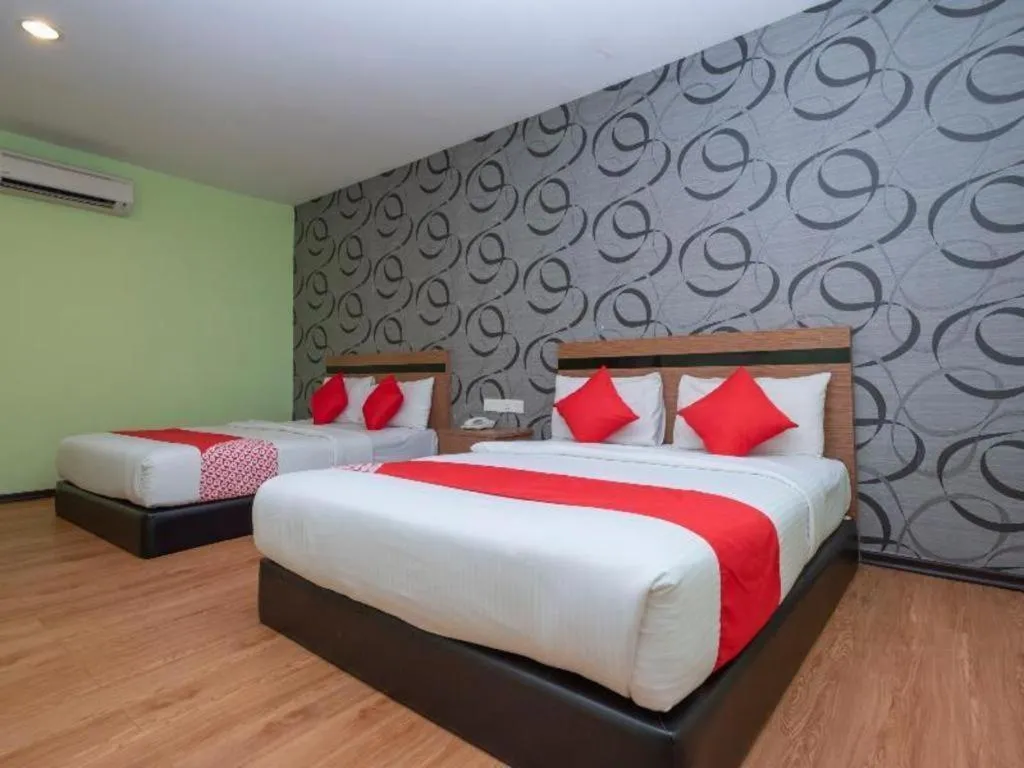 Bed in Hotel Aromas Kulai