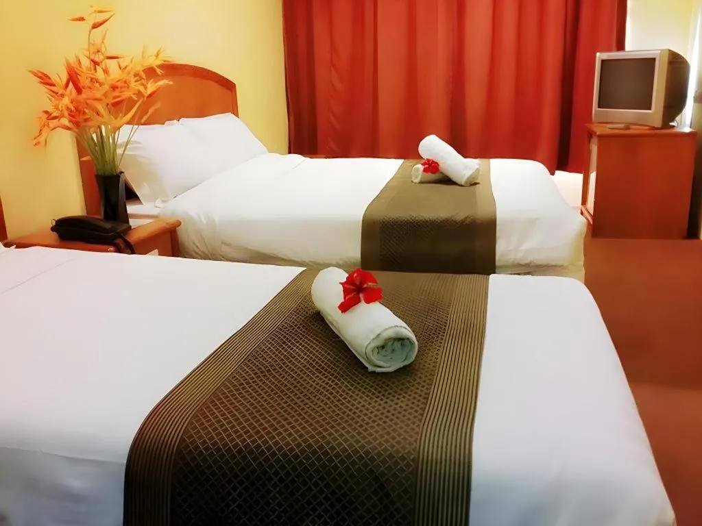 Bed in Global Hotel Labuan