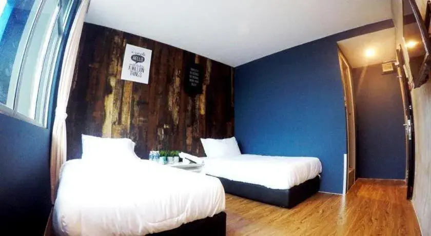 Bed in Monaco Boutique Hotel Kampung Air Bed in Monaco Boutique Hotel Kampung Air