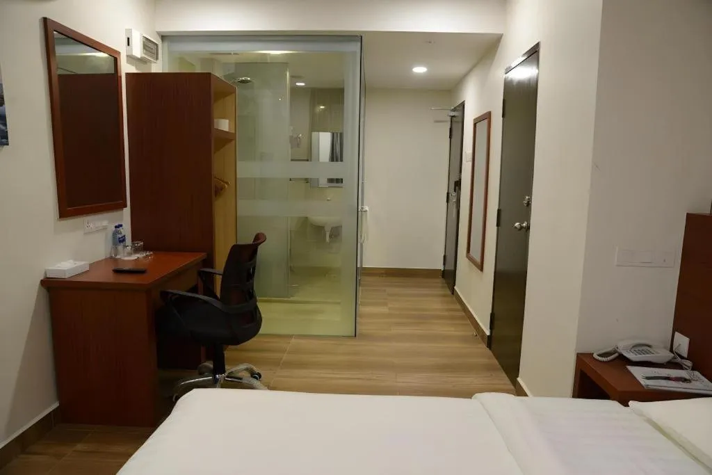 Bed in Elegant Hotel