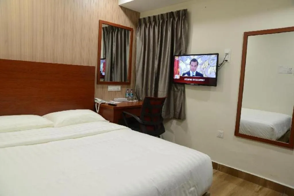 Bed in Elegant Hotel