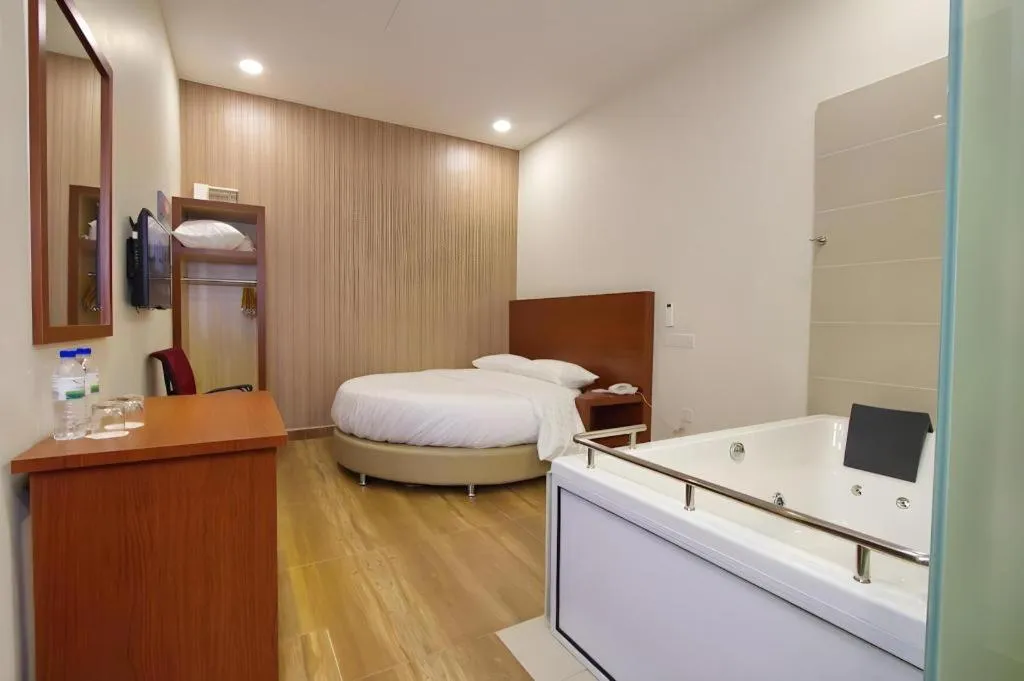 Bed in Elegant Hotel