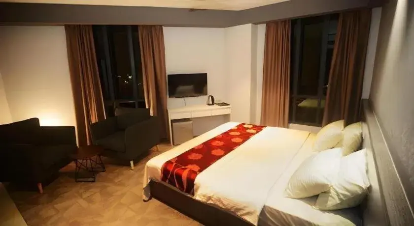 Bed in Star-Well hotel Bed in Star-Well hotel