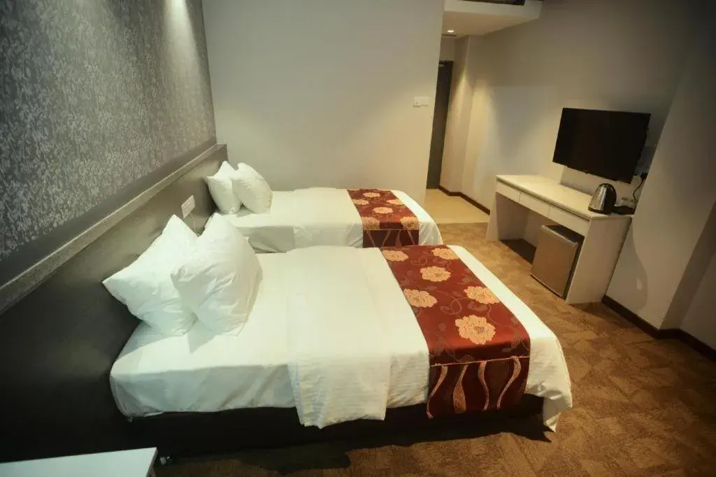 Bed in Star-Well hotel Bed in Star-Well hotel