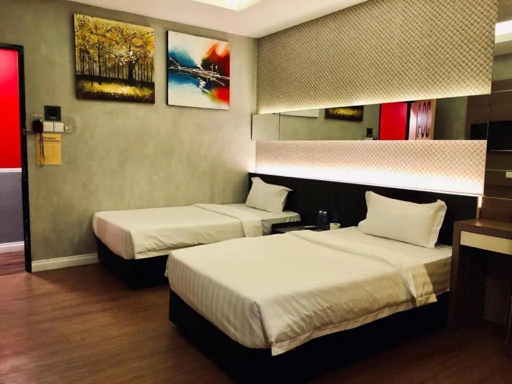 Bed in Monaco Boutique Hotel Sadong Jaya