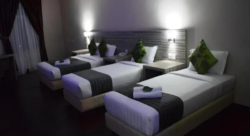 Bed in Goldsands Hotel Langkawi