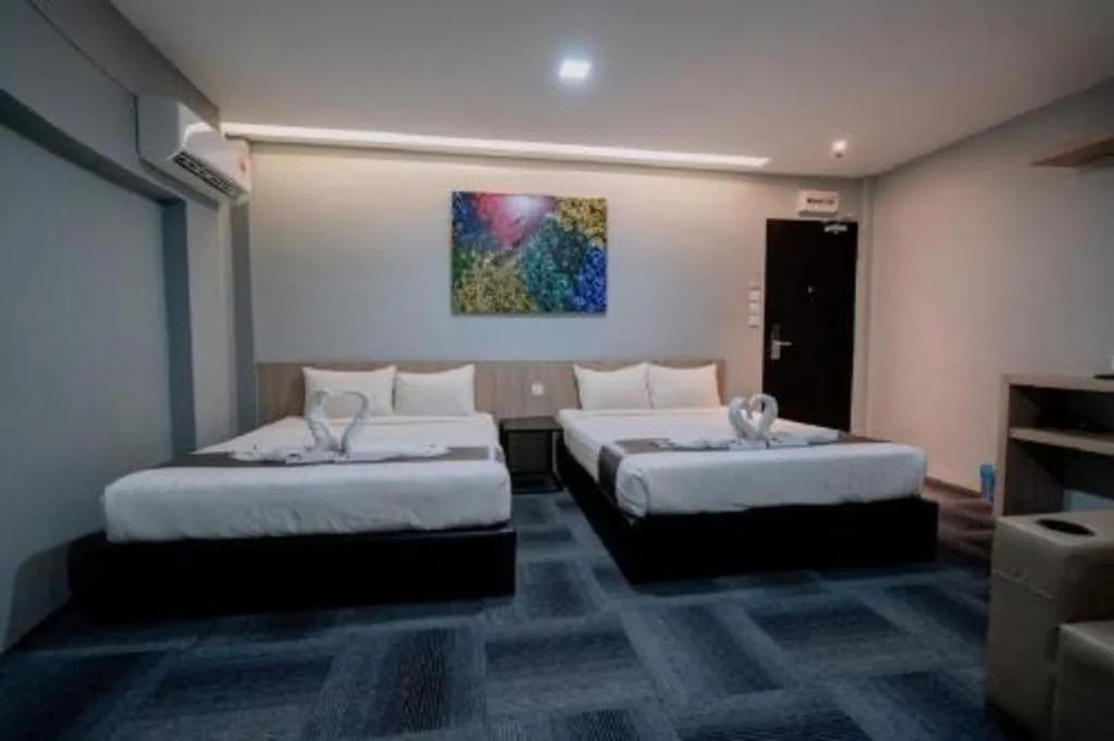 Bed in Kimal Hotel Taiping