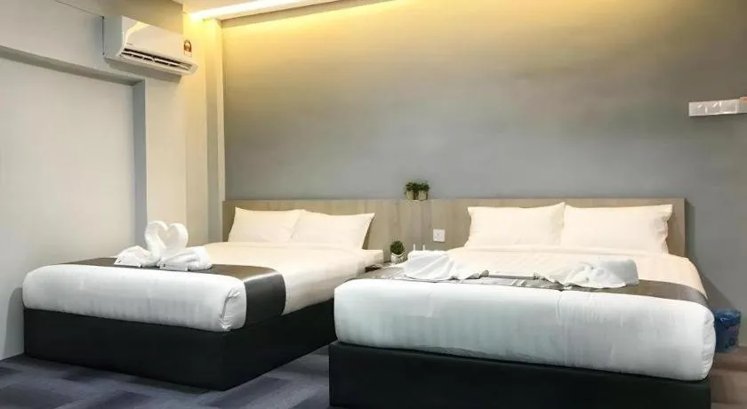 Bed in Kimal Hotel Taiping