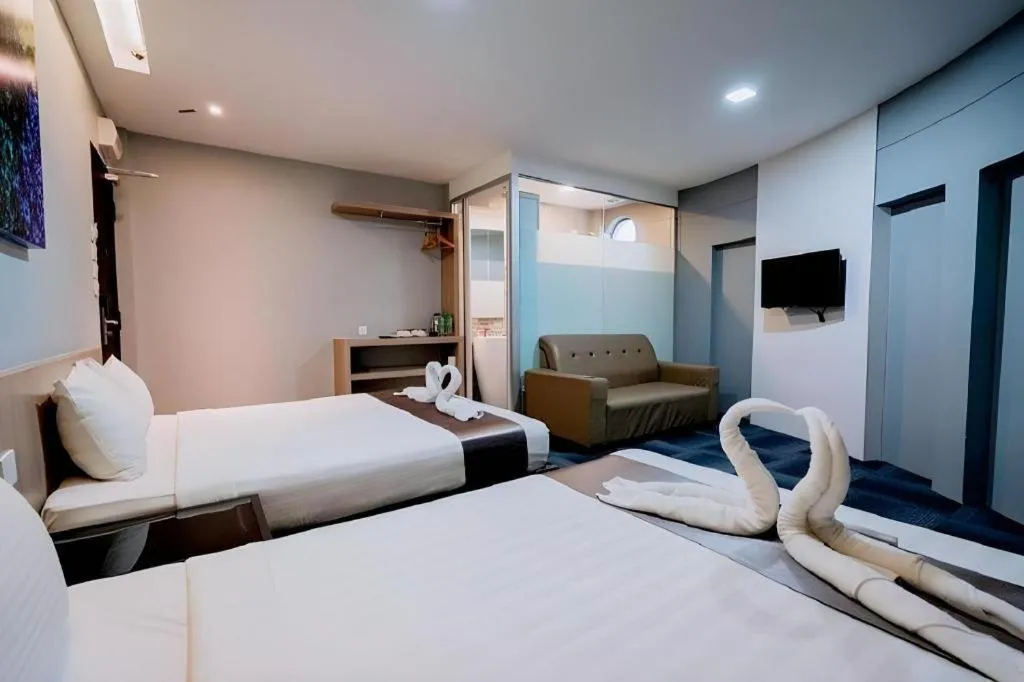 Bed in Kimal Hotel Taiping