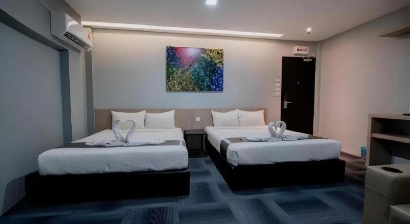 Bed in Kimal Hotel Taiping