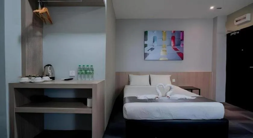 Bed in Kimal Hotel Taiping