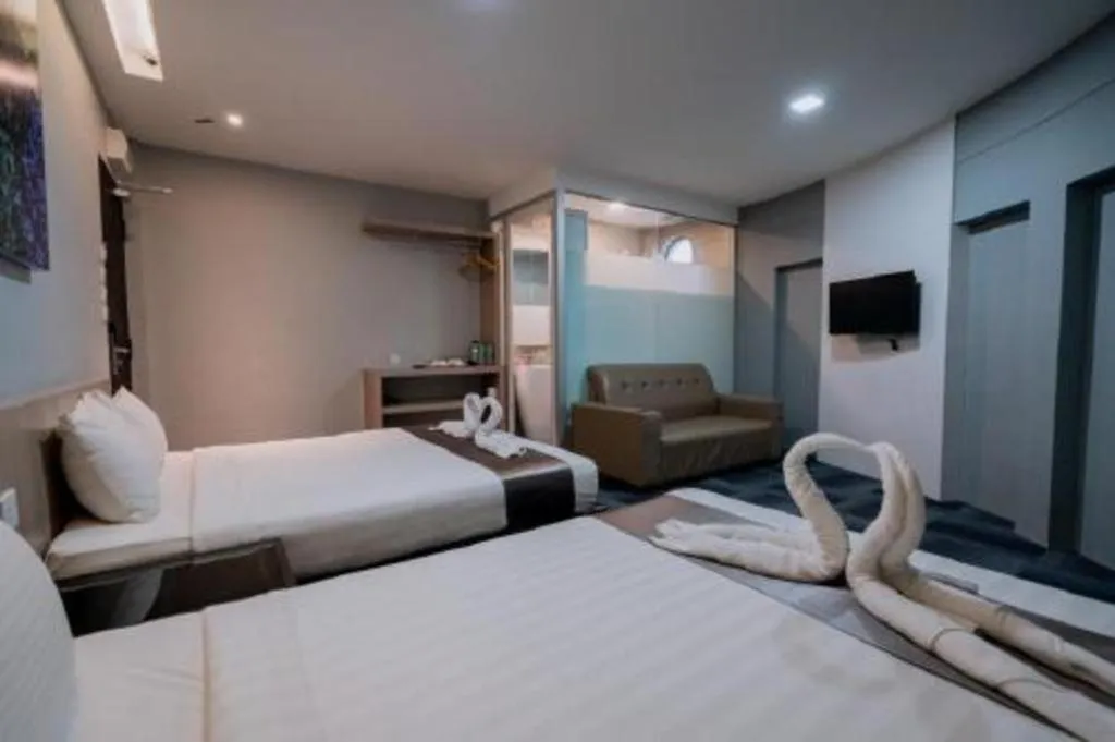 Bed in Kimal Hotel Taiping