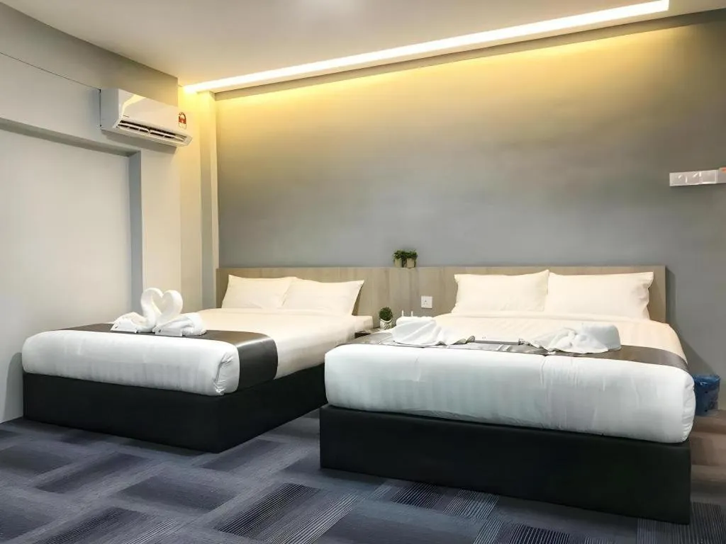 Bed in Kimal Hotel Taiping