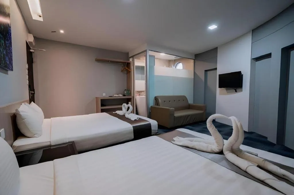 Bed in Kimal Hotel Taiping