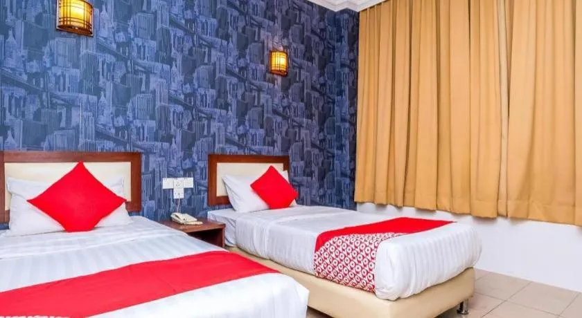 Bed in Super OYO 1114 Neo Pegasus Hotel