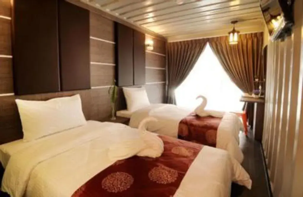 Bed in PPT Muar Hotel Bed in PPT Muar Hotel