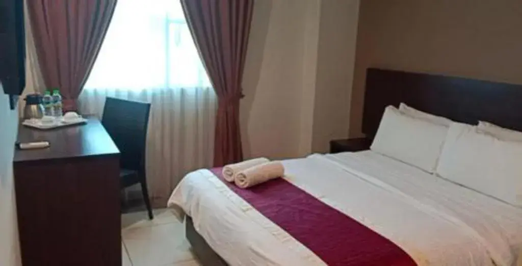 Bed in PPT Muar Hotel Bed in PPT Muar Hotel