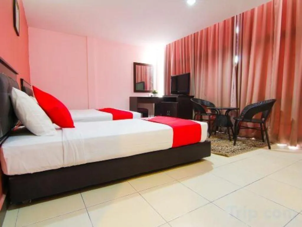 Bed in OYO 11343 Hotel Putra Iskandar
