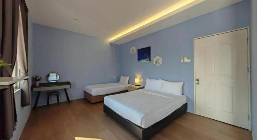 Bed in Semporna Dream Villa