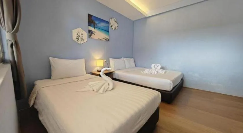 Bed in Semporna Dream Villa
