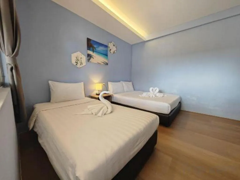 Bed in Semporna Dream Villa