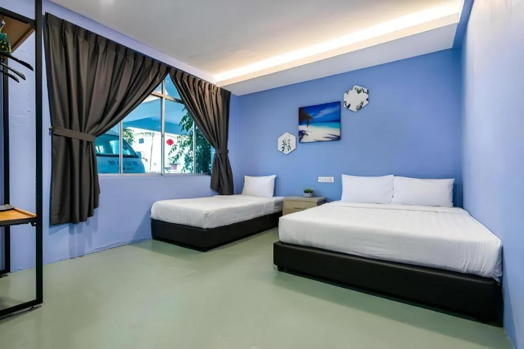 Bed in Semporna Dream Villa