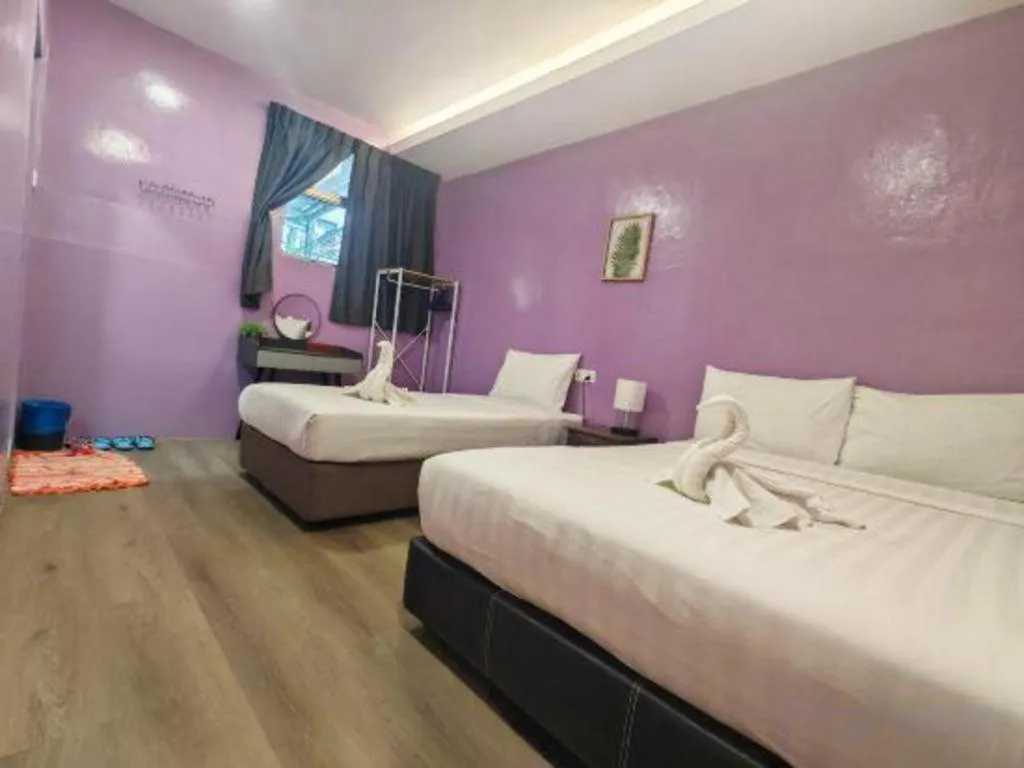 Bed in Semporna Dream Villa