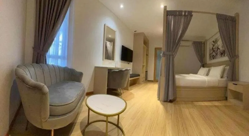 Bed in MIYABI HOTEL PERMAS