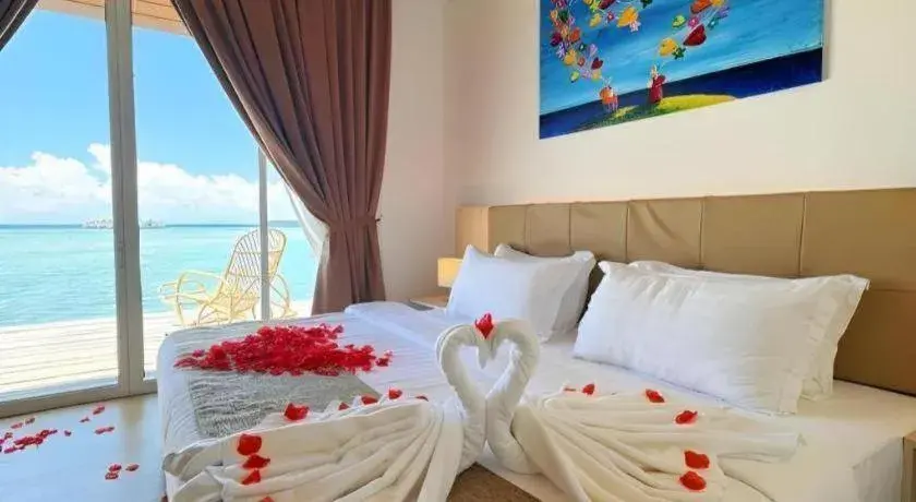 Bed in Sand Bay Resort Semporna Bed in Sand Bay Resort Semporna