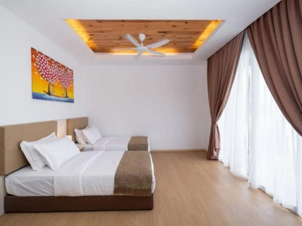 Bed in Sand Bay Resort Semporna