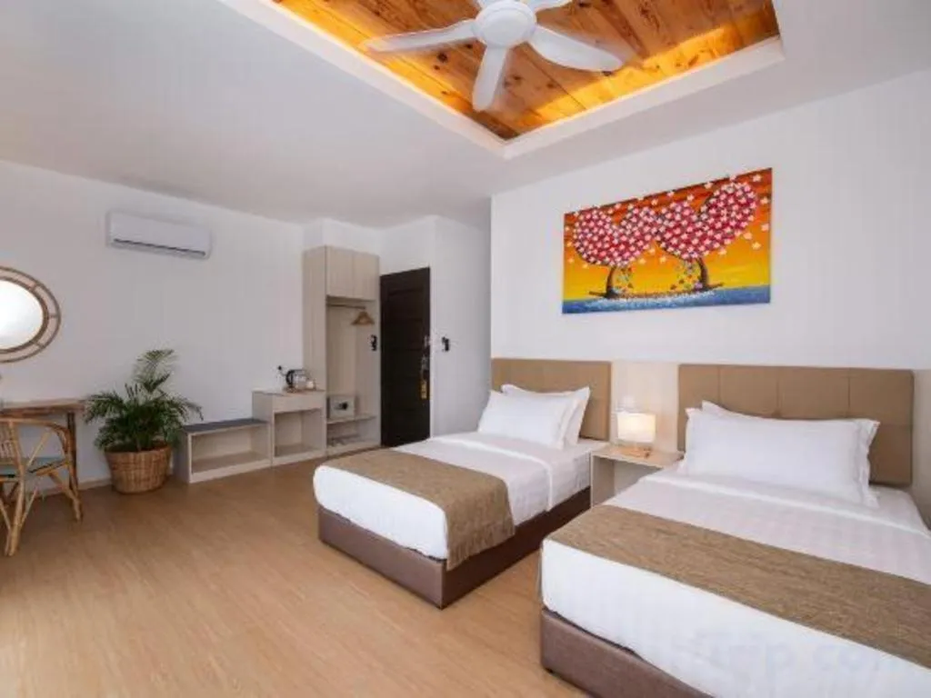 Bed in Sand Bay Resort Semporna