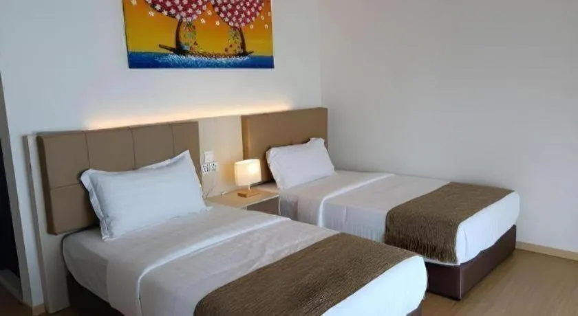 Bed in Sand Bay Resort Semporna