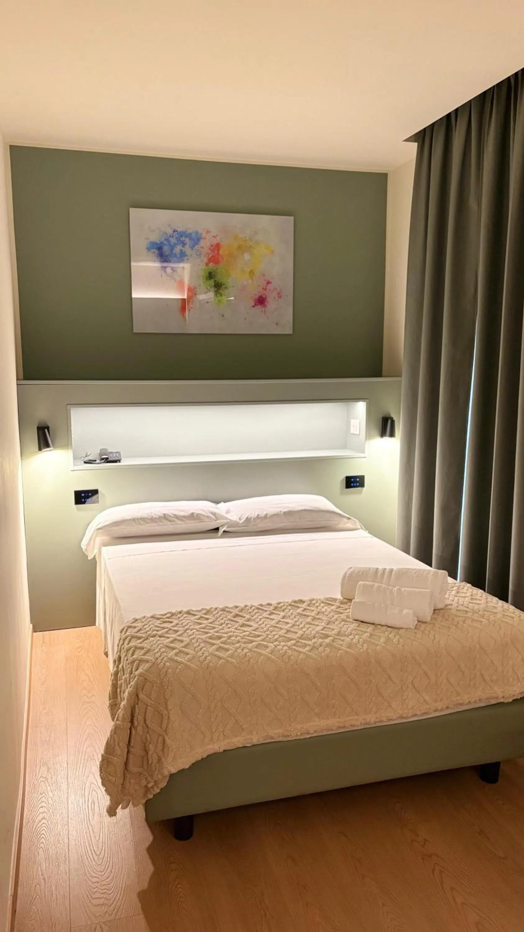 Bed in Hotel Milazzo Smart