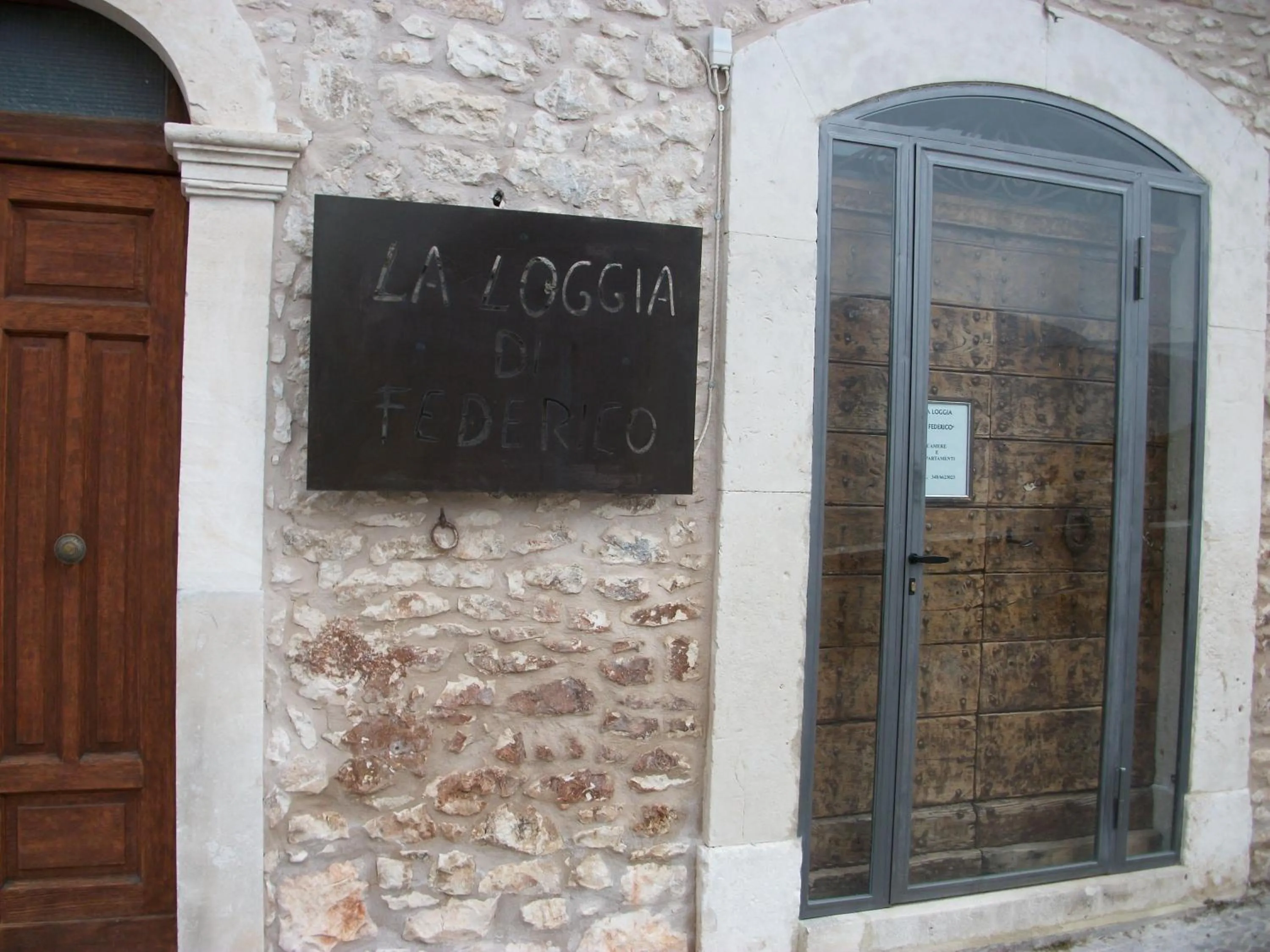 Facade/entrance in La Loggia Di Federico